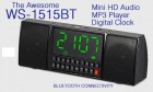 Ceas Radio FM/ Bluetooth/ TF/ USB/ Boxe ws-151