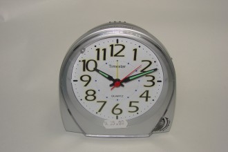 Ceas masa Timestar desteptator T-071 argintie