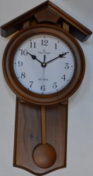 Ceas Perete cu Pendul Lemn Quartz Tiko Time 7596-0