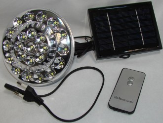 Lampa cu 23 de leduri SMD cu incarcare Solara si Telecomanda SL-678