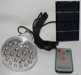 Lampa cu leduri solar si telecomanda GD-5016