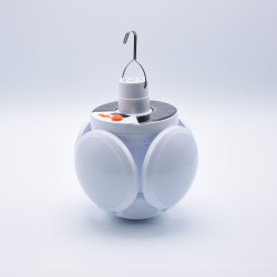Lampa solara cu acumulator si 4 brate rabatabile si 5 trepte de iluminat