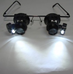 Lupa Ochelari dublu 20X Cu Leduri No.9892A-II 