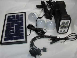 Sistem solar pentru iluminat 6V 4Ah