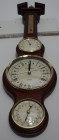 Barometru Lemn Timestar Termometru,higrometru, Ceas PW-985