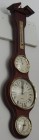 Barometru Lemn Timestar Termometru,higrometru, Ceas PW-985