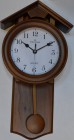 Ceas Perete cu Pendul Lemn Quartz Tiko Time 7596-0