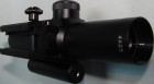 Luneta cu reticul de luminat verde si rosu 4x25 si laser JGBGM6