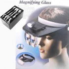 Lup Cap Cu 4 Lentile 1.2X, 1.8X, 2.5X, 3.5X Si Led LHMG