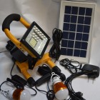 Sistem Solar cu Reflector Led 10W si 2 Becuri Incarcatoare Tel. Led AT-8890